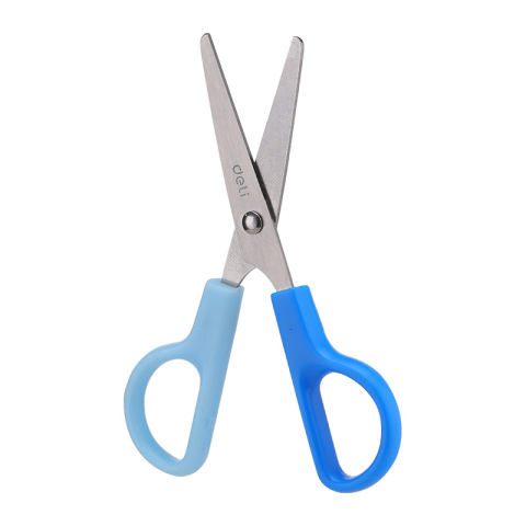 Foarfeca scolara 12cm cu protectie plastic deli [1]