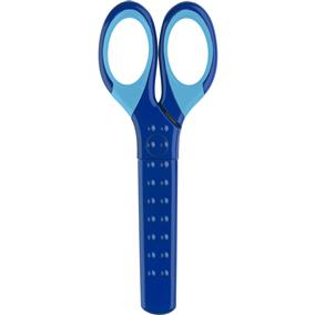 Foarfeca scolara cu protectie grip albastra faber-castell [2]