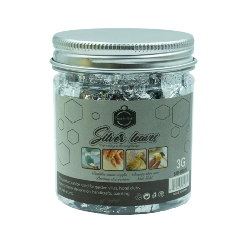 Accesorii Craft - Foita COLORARTE SJB-0002S, argintie, 3g, borcan