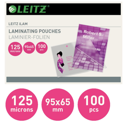 Folie 65x95mm 125 microni 100/top leitz [1]