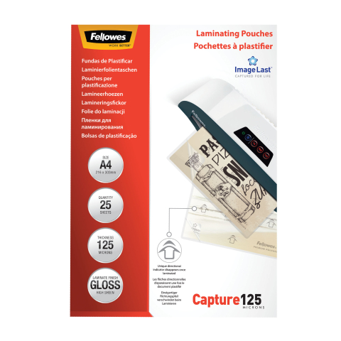 Birotică și Papetărie - Folie a4 125 microni 25/top fellowes