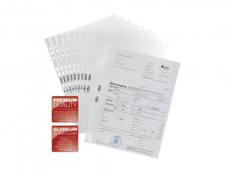 Folii și mape pentru protecția documentelor - Folie A4 cristal Durable