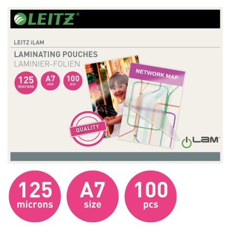 Birotică și Papetărie - Folie a7 125 microni 100/top leitz