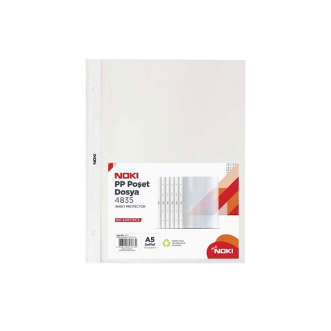 Folie de protectie Noki 4835, A5, portret, 35 microni, plastic, transparent, set 100 buc [1]