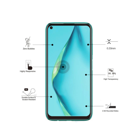 Laptop, Tablete & Telefoane - Folie Huawei P40 Lite Eiger Sticla 3D Edge to Edge Clear Black