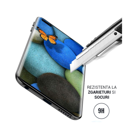 Folie Huawei P40 Pro / P40 Pro Plus Lemontti Sticla Curbata 3D Black [3]