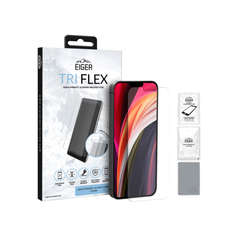 Laptop, Tablete & Telefoane - Folie iPhone 12 / 12 Pro Eiger Clear Tri Flex