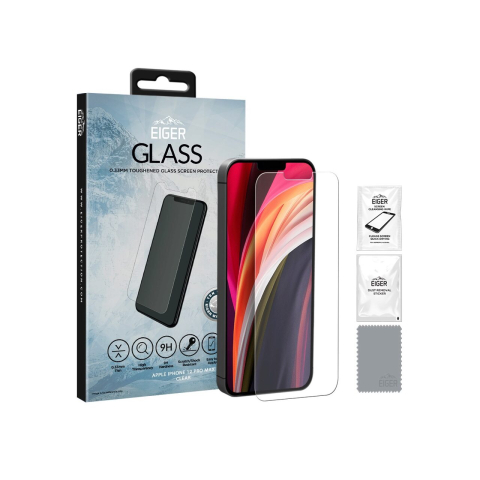Folie iPhone 12 Pro Max Eiger Sticla Temperata Clear [1]