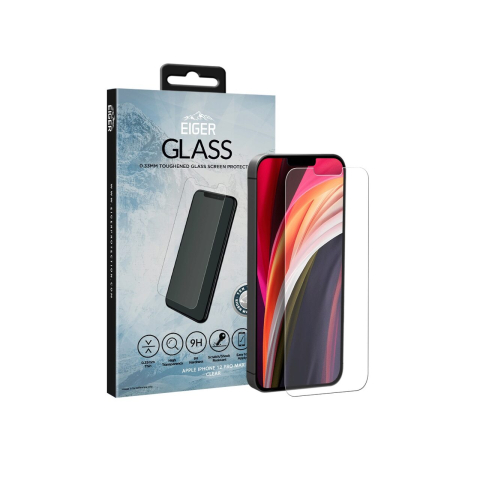 Folie iPhone 12 Pro Max Eiger Sticla Temperata Clear [2]