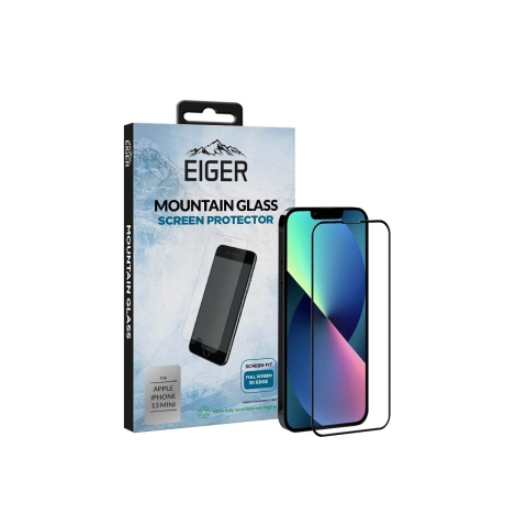 Folie iPhone 13 Mini Eiger Sticla 3D Edge to Edge Clear Black [4]