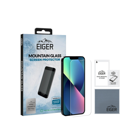 Folie iPhone 13 Pro Max Eiger Sticla Temperata Clear [2]