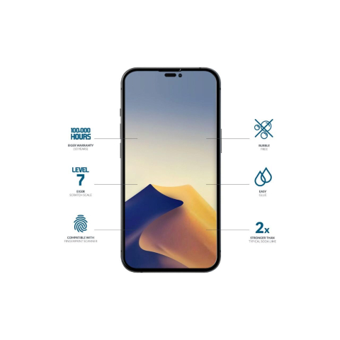 Laptop, Tablete & Telefoane - Folie iPhone 14 Pro Eiger Sticla 3D Mountain Glass Clear