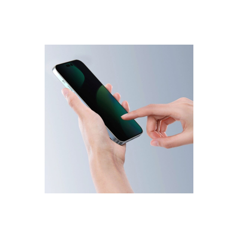 Folie iPhone 14 Pro Max Devia Sticla Van Series Full Privacy,kitl de montare, Black [2]
