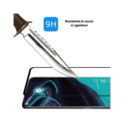 Laptop, Tablete & Telefoane - Folie Oppo Reno3 Pro 5G Lemontti Sticla Curbata 3D Black
