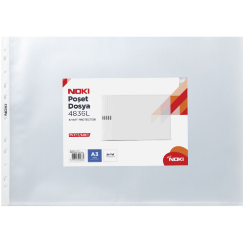 Birotică și Papetărie - Folie protectie a3 landscape 25/set noki