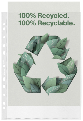 Folie protectie a4 70 microni 100/set recycled esselte [3]