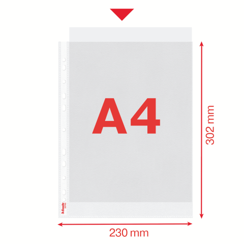 Folie protectie a4 85 microni 100/set esselte [3]