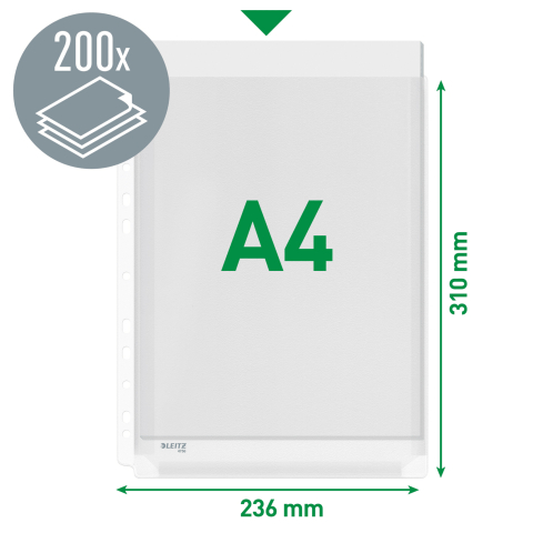 Folie protectie a4 burduf 20mm 10/set jumbo leitz [2]