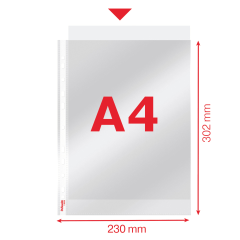 Folie protectie a4 cristal 40 microni 100/top esselte [2]