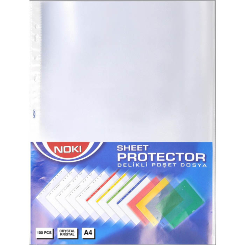 Birotică și Papetărie - Folie protectie a4 cristal 45 mic 100/set noki