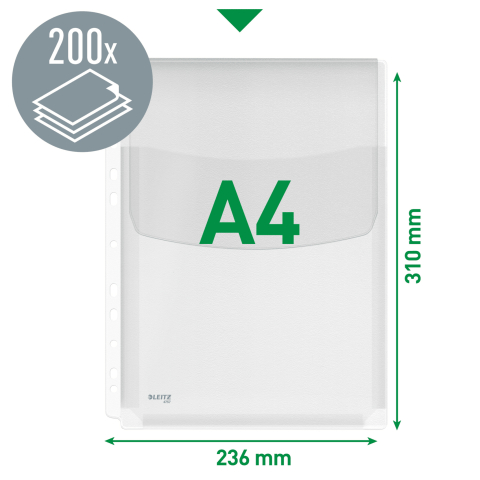 Folie protectie a4 cu clapa 5/set jumbo leitz [2]