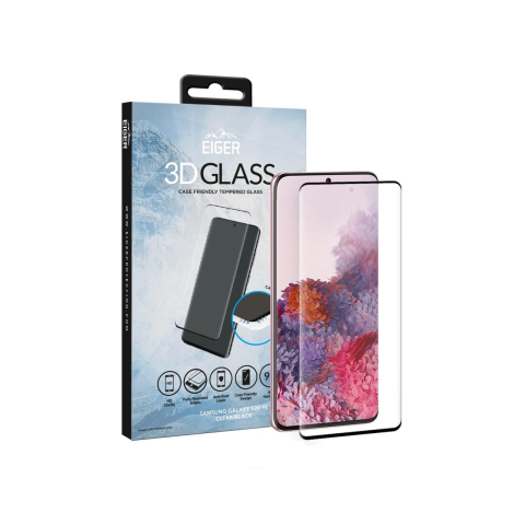 Folie Samsung Galaxy S20 FE G780 / S20 FE 5G Eiger Sticla 3D Case Friendly Clear Black [2]