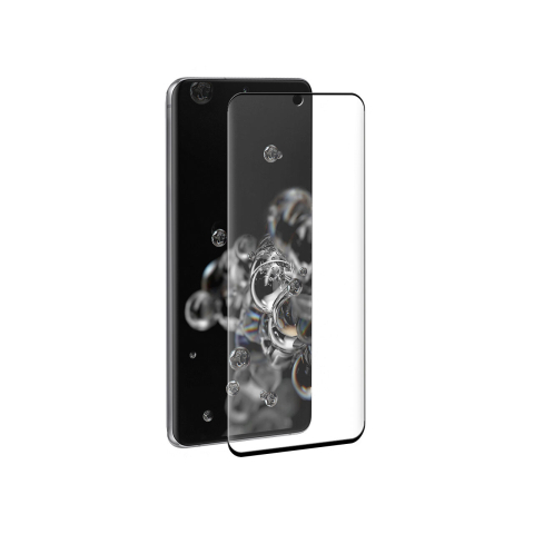 Folie Samsung Galaxy S20 Ultra Eiger Sticla 3D Ultra + Case Friendly Clear Black [3]