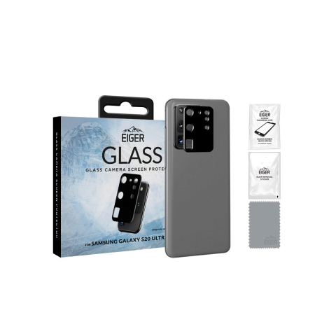 Laptop, Tablete & Telefoane - Folie Sticla Camera Samsung Galaxy S20 Ultra Eiger Glass Clear Black