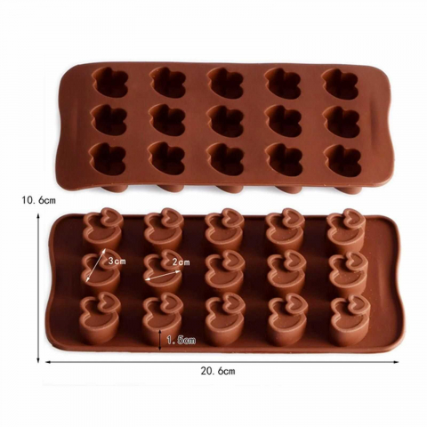 Forma ciocolata din silicon, Inimioare - Micostore.ro [3]