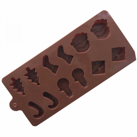 Forma de Silicon pentru Ciocolată, Matrita 12 Cavitati, Craciun - Micostore [8]