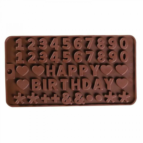 Forma silicon pentru jeleuri si ciocolata, Model Happy Birthday [2]