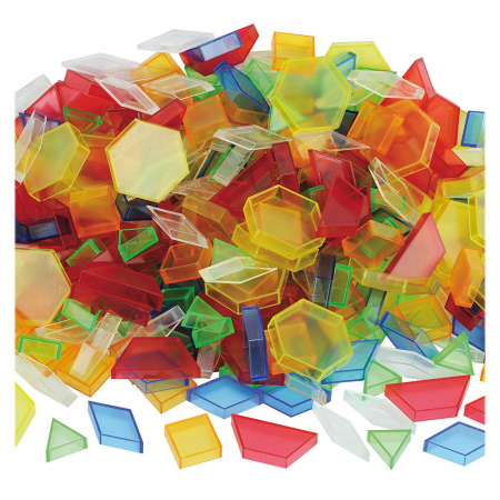 Forme 3D transparente colorate, 180 piese, TickiT, 3-7 ani [3]
