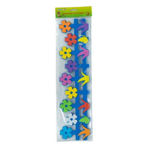 Forme decorative - hartie gumata - gard de flori, 50cm, 3mm, diverse culori, Colorarte [2]