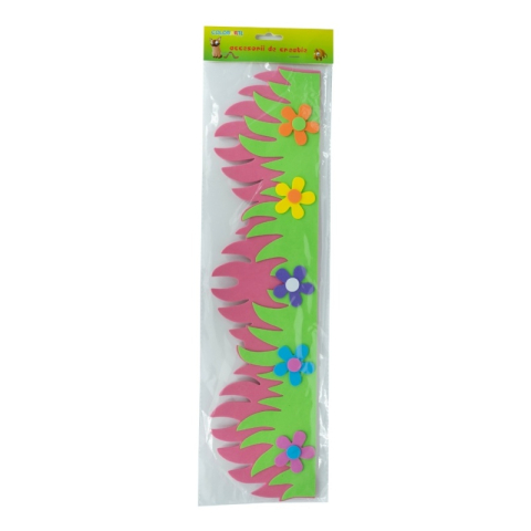 Forme decorative - hartie gumata - iarba cu flori, 50cm, 3mm, diverse culori, Colorarte [2]
