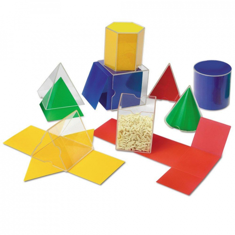 Jucării și Jocuri pentru copii - Forme geometrice pliante - 16 piese