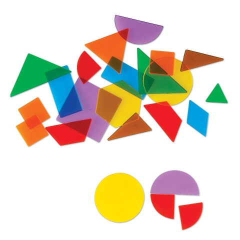 Jucării și Jocuri pentru copii - Forme geometrice transparente (408 piese)