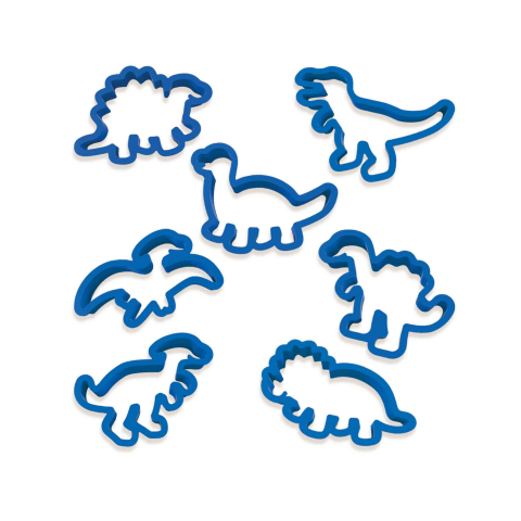 Forme pentru copii de taiat plastilina Dino (7 piese), copii varsta 2 ani+ [1]