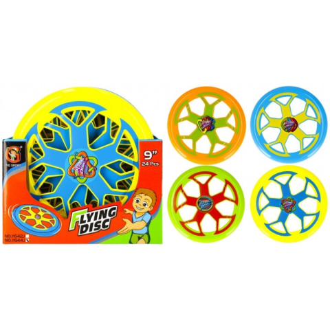 Jucării și Jocuri pentru copii - Frisbee - disc zburator, 24cm diametru, cu model, diverse culori, 3+ ani, MegaCreative, 458613