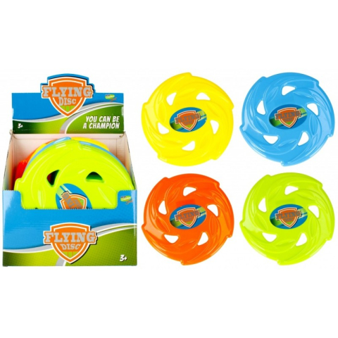 Jucării și Jocuri pentru copii - Frisbee - disc zburator, 24cm diametru, cu perforatii, diverse culori, 3+ ani, MegaCreative, 422465