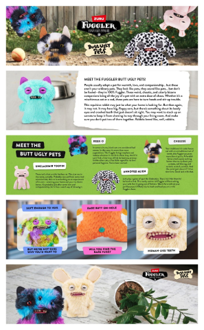 Fuggler - Jucarie de plus, 23 cm - Ciudateii animale uratele, Cod Father copii varsta 3-5 ani|5-7 ani|7-9 ani|9-12 ani|12-14 ani|14-18 ani [6]