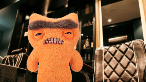 Fuggler - Jucarie de plus, 23 cm - Ciudateii cu par, Munch Munch - Mono - Orange copii varsta 3-5 ani|5-7 ani|7-9 ani|9-12 ani|12-14 ani|14-18 ani [2]