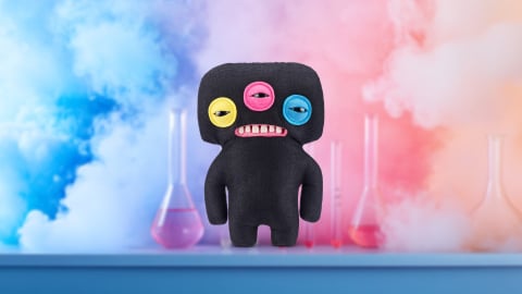 Fuggler - Jucarie de plus, 23 cm - Ciudateii din laborator, ANNOYED ALIEN copii varsta 3 ani + [1]