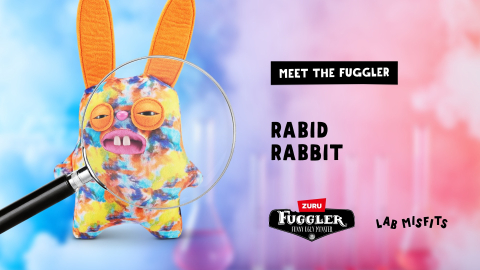 Fuggler - Jucarie de plus, 23 cm - Ciudateii din laborator, RABID RABBIT copii varsta 3 ani + [6]