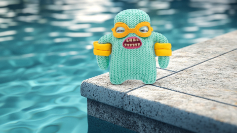 Fuggler - Jucarie de plus, 23 cm - Ciudateii in vacanta, Mr Needles - mint copii varsta 3 ani + [1]