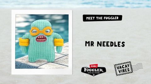 Fuggler - Jucarie de plus, 23 cm - Ciudateii in vacanta, Mr Needles - mint copii varsta 3 ani + [5]