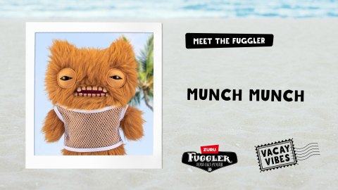 Fuggler - Jucarie de plus, 23 cm - Ciudateii in vacanta, Munch Munch - ginger copii varsta 3 ani + [5]