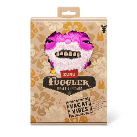 Fuggler - Jucarie de plus, 23 cm - Ciudateii in vacanta, Sketchy Squirrel, pink copii varsta 3 ani + [1]