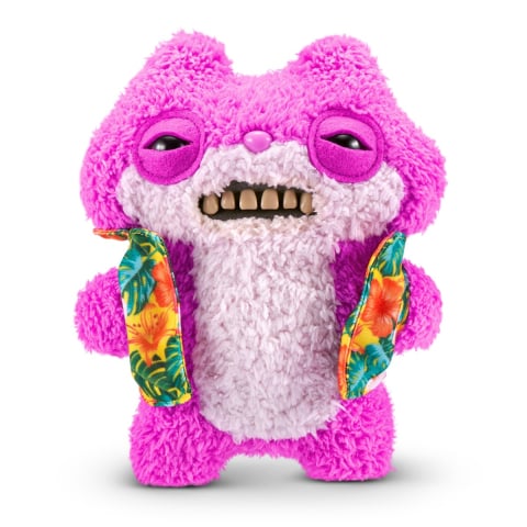 Jucării și Jocuri pentru copii - Fuggler - Jucarie de plus, 23 cm - Ciudateii in vacanta, Sketchy Squirrel, pink copii varsta 3 ani +