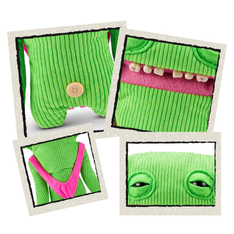 Fuggler - Jucarie de plus, 23 cm - Ciudateii in vacanta, Smiley O Riley - green copii varsta 3 ani + [2]
