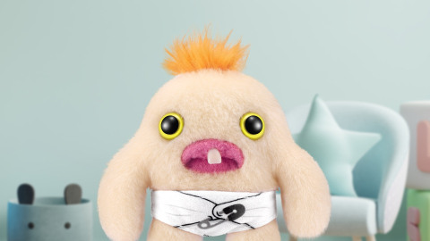 Fuggler - Jucarie de plus, 9 cm - Bebe ciudatei, Mr Needles copii varsta 3 ani + [1]